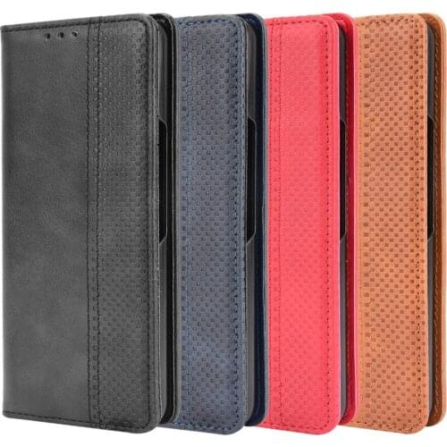 For Samsung Galaxy Z Fold 3 Luxury Flip PU Leather Wallet Magnetic Adsorption Case For Samsung Z Fold 3 Fold3 Phone Bags