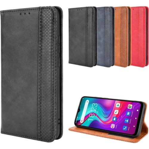 Luxury Retro Slim Leather Flip Cover For Doogee X96 Pro Case 6.52" Wallet Card Stand Magnetic Book Cover For Doogee X96Pro Case