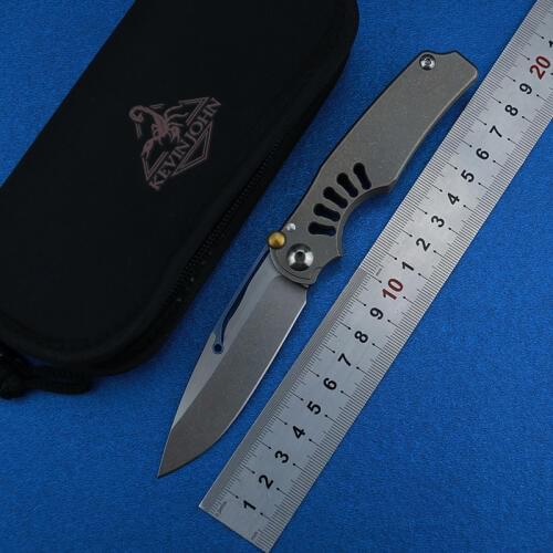 Kevin john Tilock folding knife m390 blade titanium handle utility camping hunting survival pocket Kitchen fruit knives EDC tool