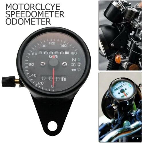 Motorcycle Speedometer Tachometer Odometer Gauge Meter LED Digital Multifunction For Honda Cafe Racer