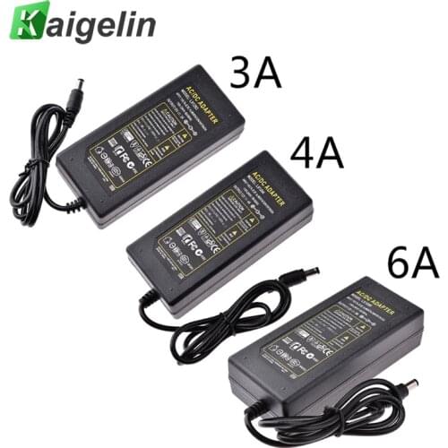 100V -240V AC to DC 12V 3A 4A 6A 60W Charger Lighting LED Driver Switch Power Supply Adapter For LED Strip light 3528 5050