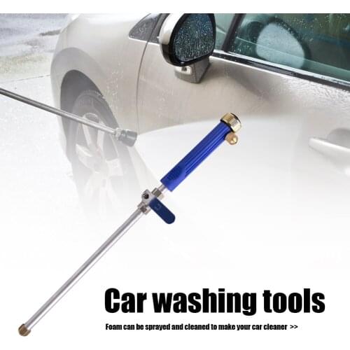 Telescopic Hose High Pressure Power Foam Water Gun Metal Car Garden Washer Hose Wand Nozzle Sprayer Watering Jet Cleaning Tools