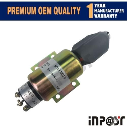 In Stock SA-3838-12 2003-12E7U1B1S2A 12V 3 terminals Stop Solenoid Valve For Cummins