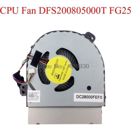 Laptop CPU GPU Fan For DELL For Alienware 17 R2 R3 DC28000FEF0 DC28000FFF0 DFS200805000T FG25 DFS200805000T FG26 0MYX41 07740Y