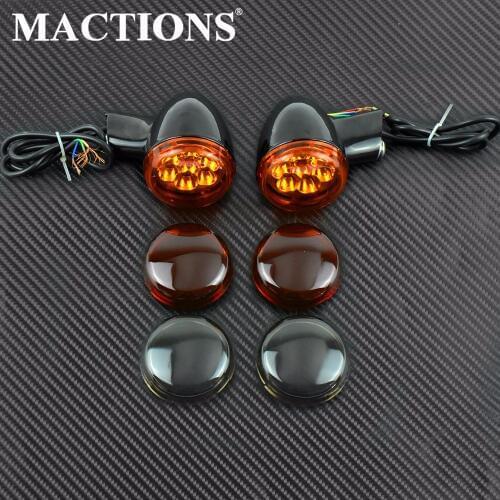 Motorcycle Rear Turn Signals Lights Bracket For Harley Sportster XL 883 1200 1992-2017 Black Indicator Light
