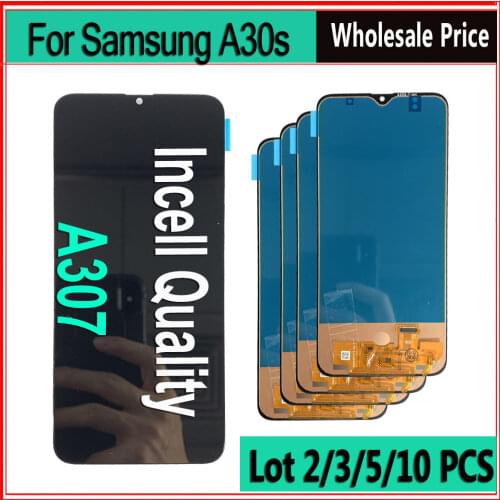 10 piece/lot Incell LCD For samsung galaxy A30S A307 A307F A307FN/DS LCD Display Touch Screen Digitizer Assembly with frame