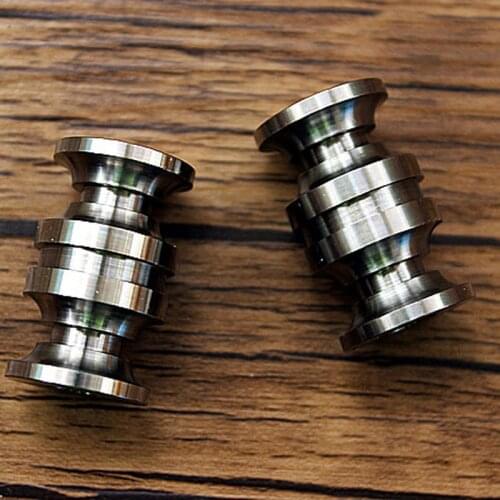 1PCS Big Size Titanium Alloy Knife Beads Paracord Umbrella Rope Outdoor EDC Colorful Bead