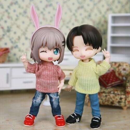 1PCS Obitsu11 OB11 GSC 1/12 BJD Doll Clothes Long-sleeved Sweater 2 colors Doll Clothes Accessories