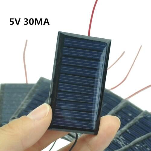 1PC Mini Solar Panel Module 5V 30mA Solar Cells Photovoltaic Module Sun Power