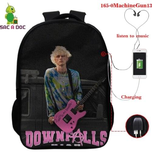 2021 Fashion Machine Gun Kelly Backpack High Quality Backpacks for Teenage Girls/boys Female School Shoulder Bag Bagpack Mochila