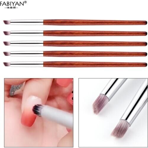 5Pcs/set Nail Art Blooming Gradient Brush Dotting Pen Wood Handle Drawing Painting UV Gel Manicure Tool