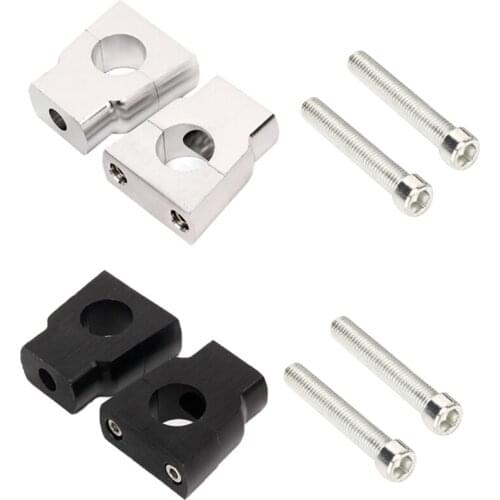 7/8\" 22mm Motorcycle HandleBar Mount Clamp Riser Aluminum Alloy Handle Bar Clamp
