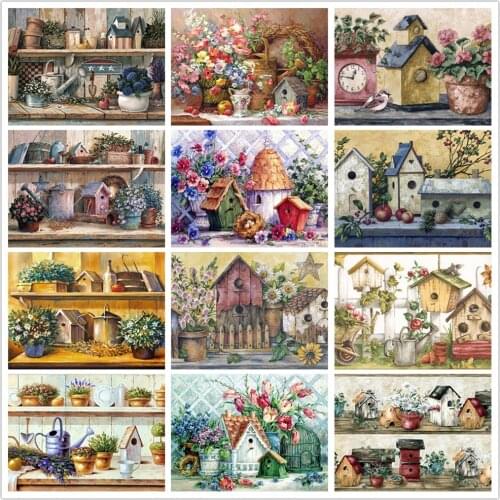 5D Mosaic Pattern DIY Diamond Art Full Drill Embroidery Vase Flower Diamond Painting Cross Stitch Home Decoration Gift