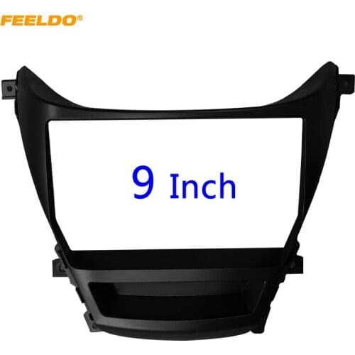 FEELDO Car Audio 9" Big Screen 2Din Fascia Frame Adapter For Hyundai Elantra DVD Dash Fitting Panel Frame Kit #HQ6654