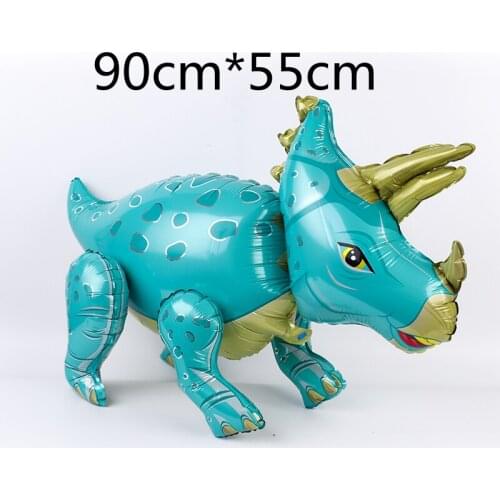Large 4D Aluminum Foil Walking Dinosaur Balloon Jungle Childrens Animal Birthday Party Decorated Jurassic Dinosaur Toy 1 Piece