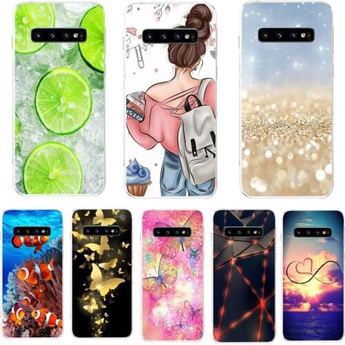 For Samsung S10 Plus Case Bumper tpu Soft Silicone Cover For Samsung Galaxy S10 S10E S 10 s10 plus Phone Cases Back Shells