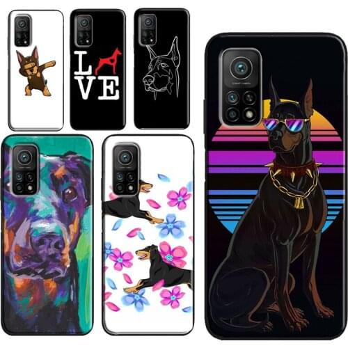 Doberman Pinscher Dog Phone Case For POCO X3 Pro M3 F2 F3 Cover For Xiaomi Mi 11 Ultra 9T 10T Pro Note 10 Lite