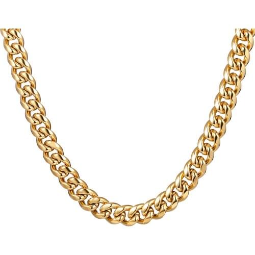 Stainless Steel Long Chains For Men Gift Widen Necklace Gold Silver Color Snake Hip-Hop Style Fashion Jewelry New 2021