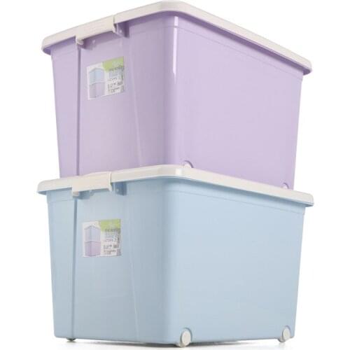 Extra Large Clothes Storage Household Container Box Thick Quilt Plastic Toys Drawer Organizer Storage Box Storage Basket Bins