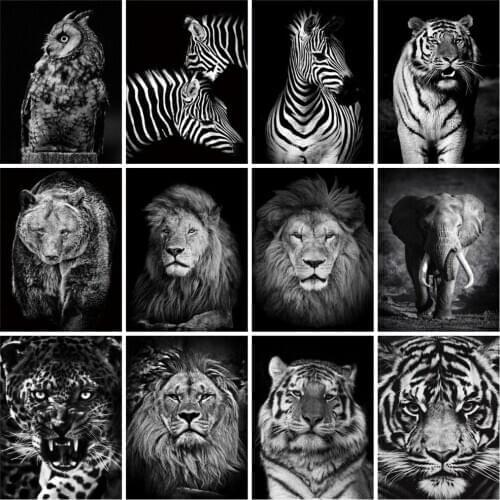 EverShine Diamond Painting Animals Cross Stitch DIY Diamond Embroidery Lion Picture Rhinestones Diamond Art Handmade Hobby Gift