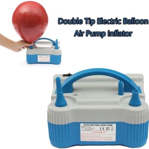 Blue Portable 700W Double Tip Electric Balloon Air Pump Inflator Blower Inflatable Pumps Wedding Christmas Party Decoration