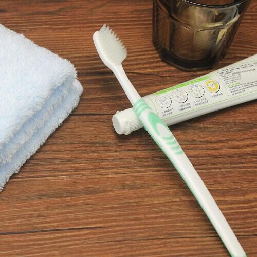Hot sale 1PCS Double Ultra Soft Toothbrush Nano Tooth Brush Dental Personal Care Teeth Brush White head