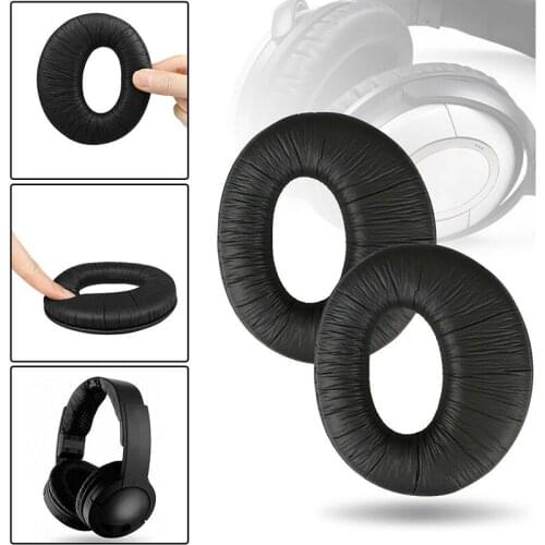 2X Sponge Headset Pads Cushion for Sony MDR-RF985R RF985R Headphone Replacement Accessories Protein Leather Sponge Ear Pads