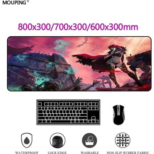 Game Keyboard Bloody World of Warcraft Mouse Pad Table Mat Red Mausepad Xl DeskPad Office Carpet Anime Keyboard Rug DropShipping