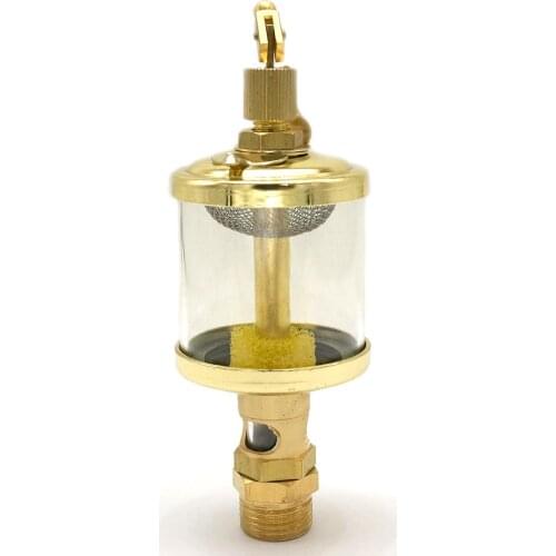 3/8" BSP Male x 1-1/2" Outer Diameter Brass Sight Gravity Drip Feed Oiler Lubricator Oil Cup For Hit Miss Engine