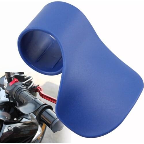 Motorcycle Blue Throttle Assist Wrist Rest Cruise Control Grip Clip For Harley XL Dyna Street Indian Scout R9T E-Bike Scooter