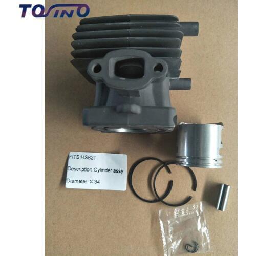 34MM Cylinder & Piston Kit Fits For STIHL HS82R HS82RC HS82T HS87T Hedge Trimmer Spare Parts Cylinder Assy Sets