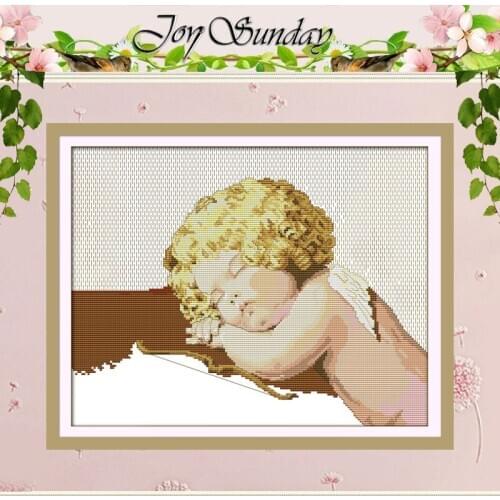 Sleeping Angel Patterns Counted Cross Stitch DIY 11CT 14CT Cross Stitch Sets Chinese Cross-stitch Kits Embroidery Needlework
