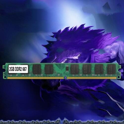 Desktop Memory Ram SO-DIMM PC2-5300 DDR2 667MHz 240PIN 2GB / DDR2 PC 2700 667MHz 240 PIN For AMD Brand New And High Quality