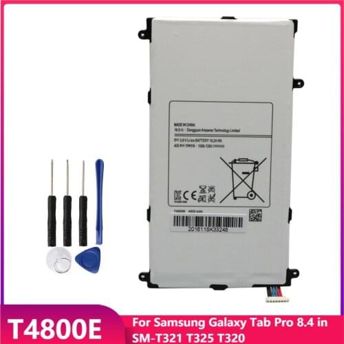Original Tablet Battery T4800E For Samsung Galaxy Tab Pro 8.4 in SM-T321 T325 T320 Replacement Rechargeable Battery 4800mAh