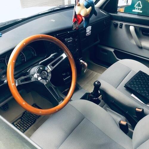 Real rivets inlaid high mirror chromed spoke 15inch 38cm universal vintage classic wood bus car steering wheel, handmade