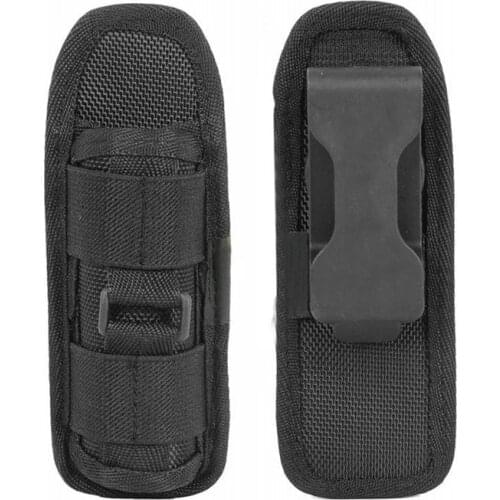 Outdoor Tactical Flashlight Pouch Holster 360 Degree Rotatable Clip Torch Cover for Belt Flashlight Holder Hunting Accessories