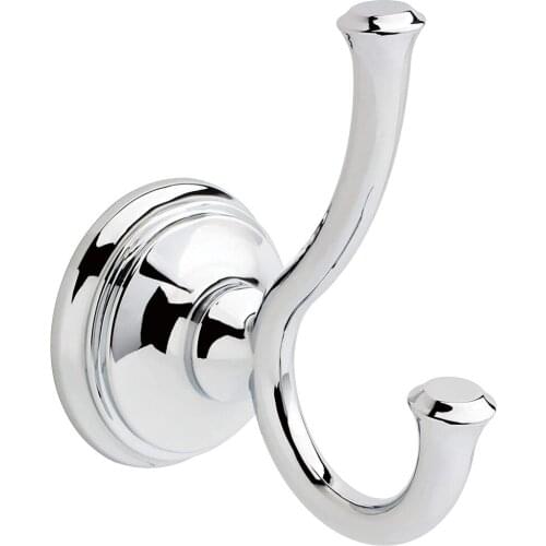 Bathroom Hook Rack Suction Polished Chrome 3.88 X 2.5 X 3.88 Inches Bathroom Kitchen Shelf