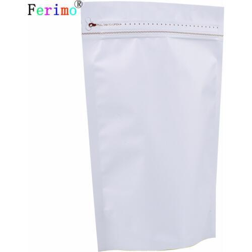 A half pound coffee bag without a side zipper, white black coffee beans, milk tea,aluminum foil bag self-supporting bag, 250g