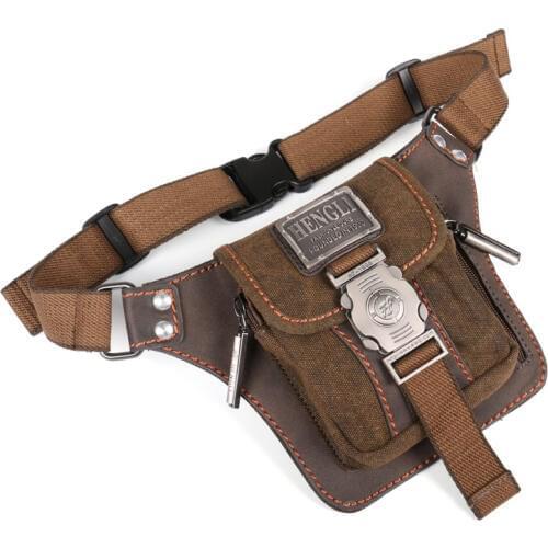 Hot Mini Retro Fashion Portable Waist Bag Purse Wearable Vintage Canvas Leisure Tourism Waist Packs