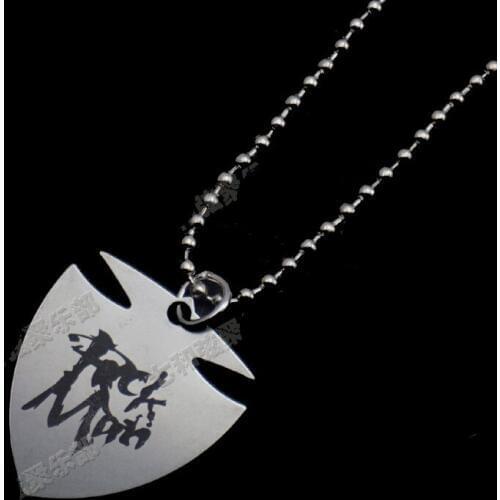 QHX B3 Thin about 0.5mm Stainless Steel Acoustic Electric Guitar Picks Necklace guitar accessories parts Wholesale