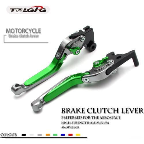 Motorcycle brake clutch levers FOR KAWASAKI ZX636R ZX6RR 2005-2006 accessories Foldable extendable
