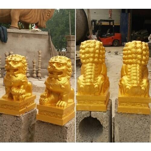 Garden furnishings Building mould concrete ABS mould 1 pair chinese lion statue molds for garden decoration Home Ornaments