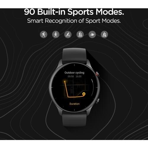 2021 Global Version Amazfit GTR 2e Smartwatch 24 Days Battery Life 2.5 D Glass 90 Sports Modes Alarms Bluetooth 5.0 Smart Watch