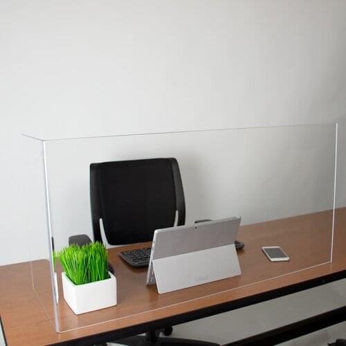 Assembled Acrylic Sneezing Guard Clear Plexiglass Cashier Shield Sneeze Guard