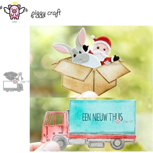 Piggy Craft metal cutting dies cut die mold Truck key box decoration Scrapbook paper craft knife mould blade punch stencils dies