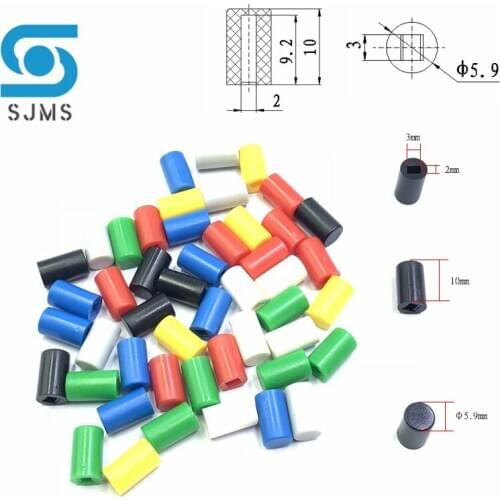50Pcs A04 Switch caps Tactile Push Button Switch Cap 6*10mm Applies to 5.8*5.8 7*7 8*8 8.5*8.5 Self-locking Switch Button Cap