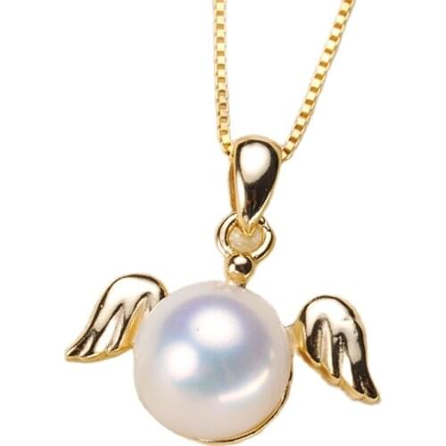 Oyster Pearl Mussel Pendant Mountings, Pendant Findings, Pendant Settings Jewelry Parts Fittings Women Accessories