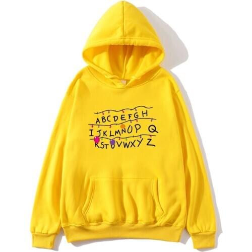 Feminine letter print graffiti TRAVIS SCOTT plus fleece womens sweatshirt men Harajuku fleece hip-hop ABCD casual hoodie 2020