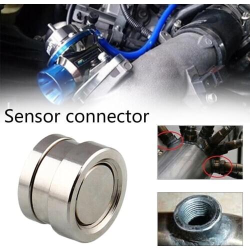 1PCS M18x1.5 O2 Oxygen Sensor iron Weld On Bung & Plug Nut & Cap Kit High Quality Car Auto Oxygen Sensor Extender Accessories