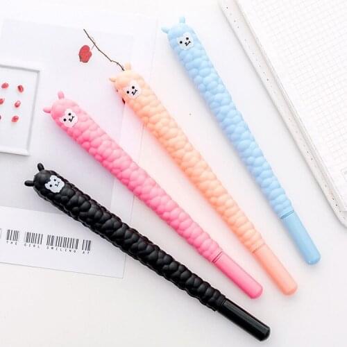 1PCS Lovely New Cartoon Alpaca Shape Gel Pen Student Stationery Novelty Gift School Material Office Supplies